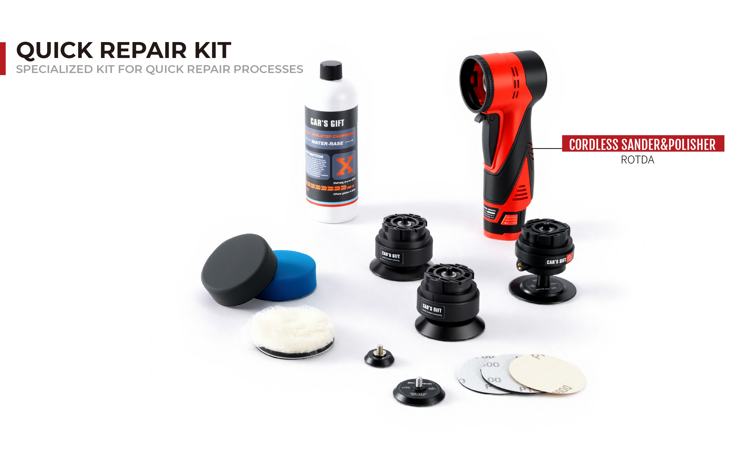 Multifunctional cordless polisher